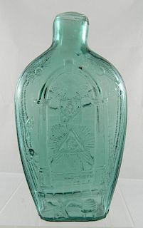 Flask- Masonic arch and emblems