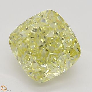 2.01 ct, Yellow/VS1, Cushion cut Diamond 