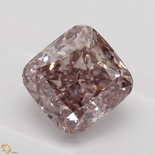 1.51 ct, Brown Pink/VS2, Cushion cut Diamond 
