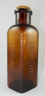Amber poison bottle