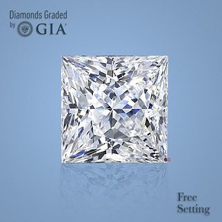 3.02 ct, Color D/FL, Princess cut Diamond 