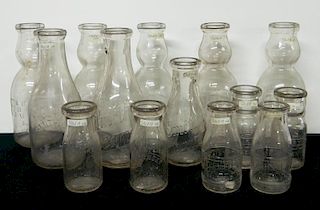 14 Dairy bottles - Salem, Ohio