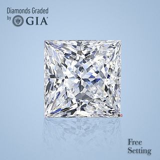 3.51 ct, Color G/VVS2, Princess cut Diamond 
