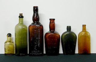 6 Spirits bottles