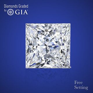 3.51 ct, Color D/FL, Princess cut Diamond 