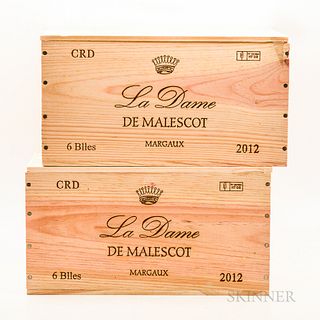 Dame de Malescot 2012, 12 bottles (2 x owc)