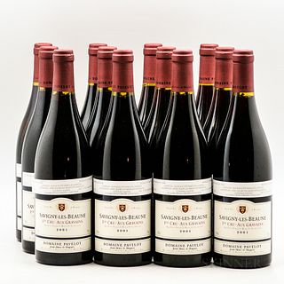 Pavelot Savigny les Beaune Aux Gravains 2001, 12 bottles (oc)
