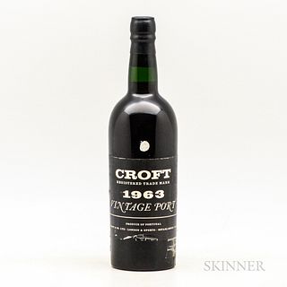 Croft Vintage Port 1963, 1 bottle