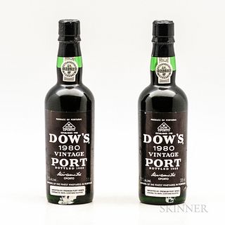 Dow's Vintage Port 1980, 2 demi bottles