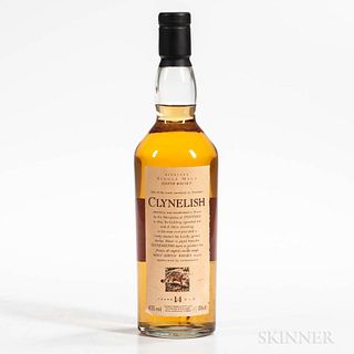 Clynelish 14 Years Old, 1 70cl bottle Spirits cannot be shipped. Please see http://bit.ly/sk-spirits for more info.