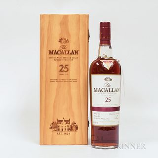 Macallan 25 Years Old, 1 750ml bottle (owc) Spirits cannot be shipped. Please see http://bit.ly/sk-spirits for more info.