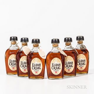 Elijah Craig 12 Years Old, 6 750ml bottles (oc) Spirits cannot be shipped. Please see http://bit.ly/sk-spirits for more info.