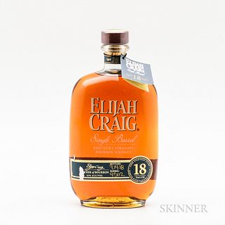 Elijah Craig Single Barrel 18 Years Old, 1 750ml bottle Spirits cannot be shipped. Please see http://bit.ly/sk-spirits for more info.