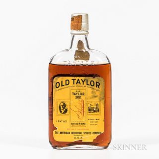 Old Taylor 14 Years Old 1916, 1 pint bottle Spirits cannot be shipped. Please see http://bit.ly/sk-spirits for more info.