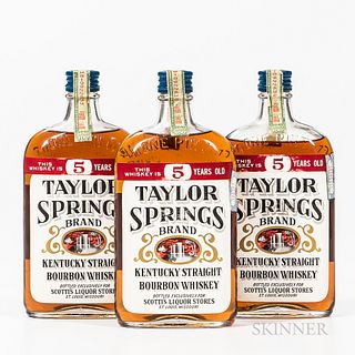 Taylor Springs 5 Years Old 1935, 3 pint bottles Spirits cannot be shipped. Please see http://bit.ly/sk-spirits for more info.