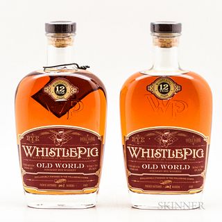 Whistle Pig 12 Years Old, 2 750ml bottles Spirits cannot be shipped. Please see http://bit.ly/sk-spirits for more info.