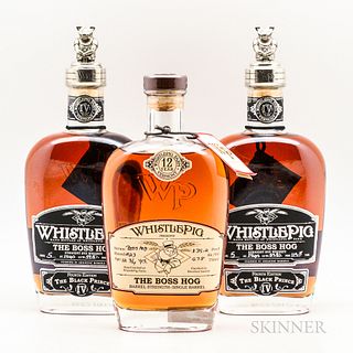 Whistle Pig, 3 750ml bottles Spirits cannot be shipped. Please see http://bit.ly/sk-spirits for more info.