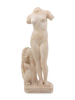 An Italian Alabaster Figure of Venus