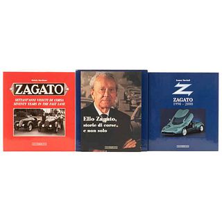 Marchiano, Michele / Zagato, Elio. Zagato 1919 - 2000 / Storie di Corse. Milano, 2000 / 2002. Piezas: 3.