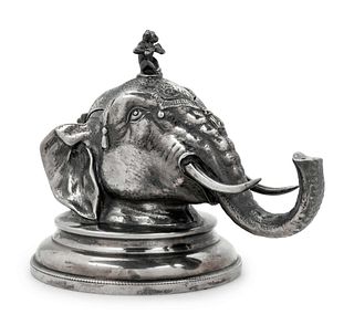 An English Silver-Plate Zoomorphic Ink Well
