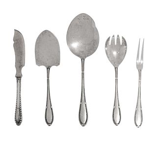 A Group of Continental Silver Flatware Articles