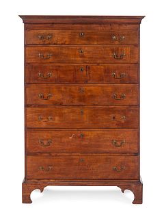 A Chippendale Maple High Chest of Drawers