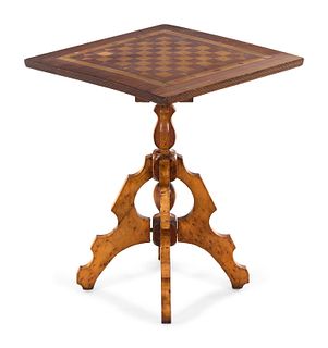 A Victorian Marquetry Game Table