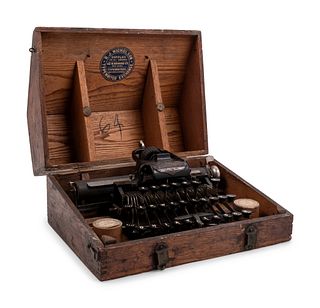 A Blickensderfer Typewriter with Case