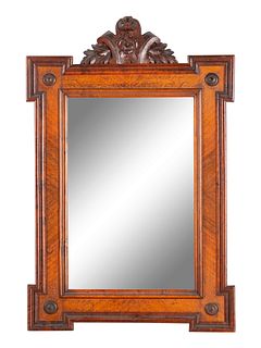 Two Victorian Carved Walnut Mirrors