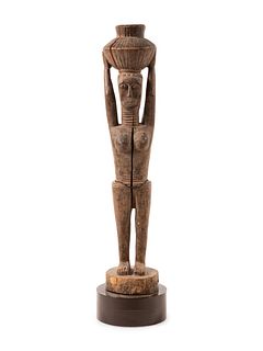 A Senufo Style Carved Wood Figure