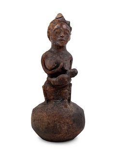 A Hemba Terracotta Maternity Figure