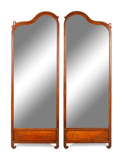 A Chinese Mirrored Two-Panel Screen