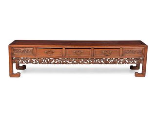 A Chinese Export Hardwood Low Table