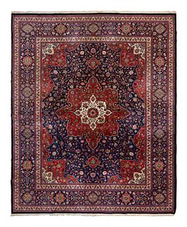 A Chinese Tabriz Style Wool Rug