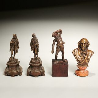 (4) Continental cabinet bronzes