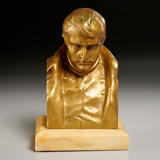Hans Mueller, gilt bronze bust of Napoleon