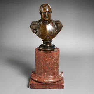 French School, bronze bust of Napoleon Bonaparte