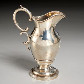 Samuel Kirk, early American silver cream pitcher