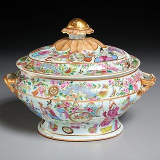 Chinese Export famille rose tureen and cover