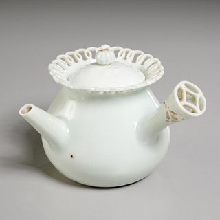Japanese celadon porcelain yokode kyusu teapot
