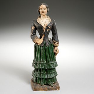 Italian School, ceramic figure of a lady, c. 1854