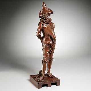 Leon Perzinka, patinated bronze sculpture