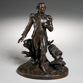 French school, bronze Military figure