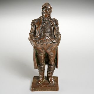 French school, bronze statuette of Paulin Menier