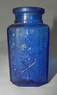 Cobalt poison bottle