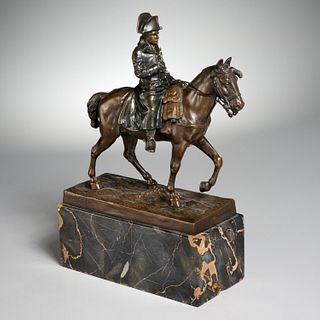 Louis Morise (after), bronze Napoleon on horseback