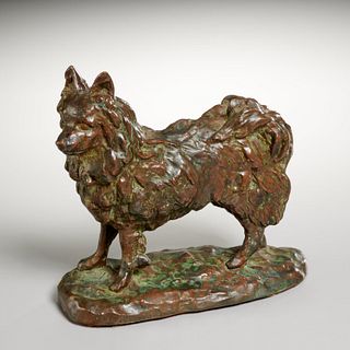 Katherine M. Cohen, bronze figure of a Pomeranian