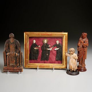 (4) Continental religious icons and carvings