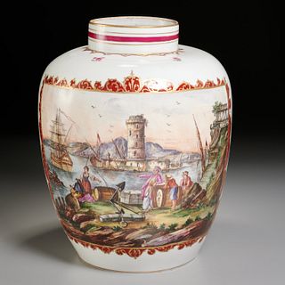 Large Vienna porcelain jar