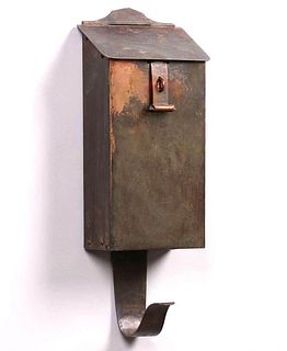 Harry Dixon Hammered Copper Mail Box c1925-1930